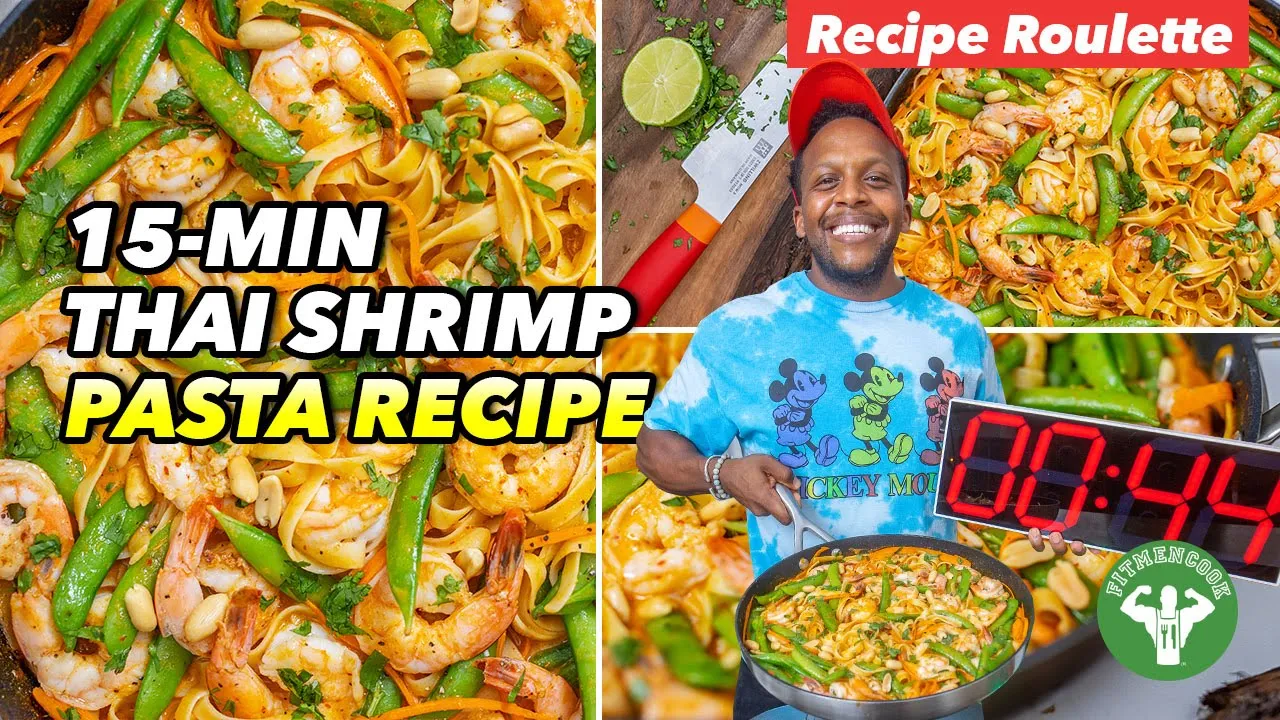 Recipe Roulette - 15 min Thai Shrimp Pasta Recipe