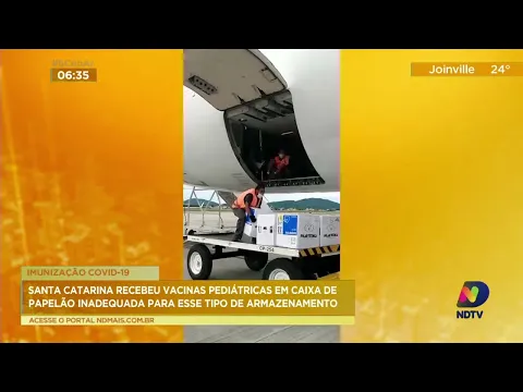 Santa Catarina recebeu vacinas pediátricas em armazenamento inadequado