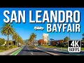 4K 60FPS How Is the Friday Afternoon Drive Through San Leandro Bayfair Area