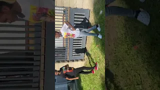 me and this girl fighting 