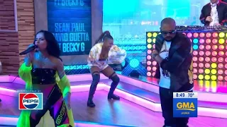 sean paul david guetta becky g mad love live on good morning america 