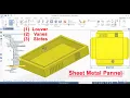 SolidEdge - Sheet Metal Tutorial How to add Louver in SolidEdge Create Vent in SolidEdge