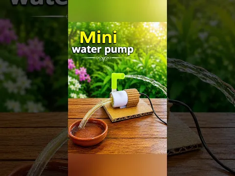 Mini water pump ⛽ || DC motor project || #shorts