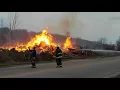 Route 71 log fire