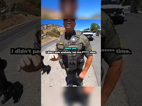 Cops accuse and yell at bikers for something someone else did 🤨 (via itzme_kawi_keith/ig)