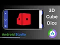 How to make 3D cube with Rotating Dice in Android Studio JAVA XML Dice rendering