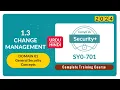 Change Management - CompTIA Security SY0-701