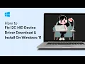 I2C HID Device Driver Download Install On Windows 11