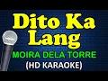 Download Lagu DITO KA LANG - Moira Dela Torre (HD Karaoke)