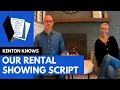 Rental Showing Script