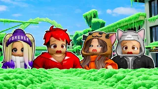 SOBREVIVIMOS a la TORMENTA de NIEVE MAS PELIGROSA de BROOKHAVEN ROBLOX con el TEAM