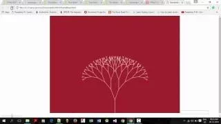 Try Fractal tree Using java-script and html 5 Use of Recursion
