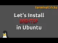 Let s Install Bashtop in Ubuntu 20 04