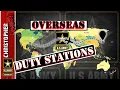 Foreign duty stations for the US Army - where can you go