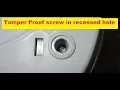 Removing Tamper - proof screw from recessed hole