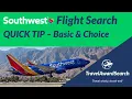 Southwest Flight Search - Finding Basic and Choice Fares