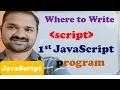 JavaScript Script Tag First JavaScript Program JavaScript Tutorial for Beginners