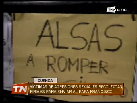 Víctimas de agresiones sexuales recolectan firmas para enviar al Papa Francisco