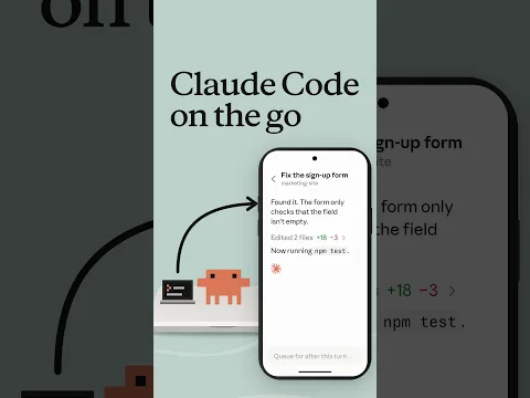 Coding on the go with Claude Code