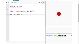 Python Turtle - Picking a RANDOM number