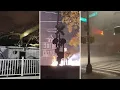 NY NJ severe storms Downed trees sparking wires power outages