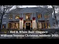 Red White Bold Elegance Williams Sonoma Christmas Aesthetic 2025