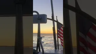 Sunrise off of central California #ourladydefiant #liveaboard #cruisinglife