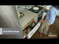 Multiple Tiered Drawers Hidden Storage in Base Kitchen Cabinets by Schuler Cabinetry