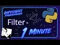 Python Filter in 1 Minute