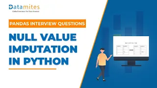 Missing value imputation in Python Python Pandas Tutorial