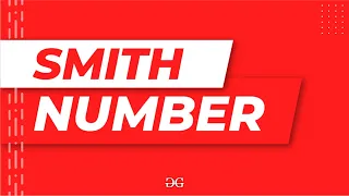 Smith Number GeeksforGeeks