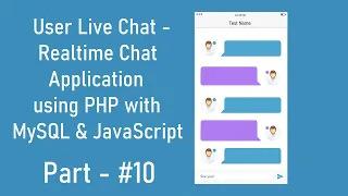- User Live Chat Realtime Chat Application using PHP with MySQL and JavaScript