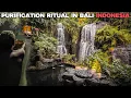 I Did a PURIFICATION RITUAL in Bali Indonesia 🇮🇩 at Taman Beji Griya Waterfall