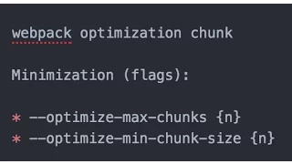 Min chunks with Webpack - ProgrammingTIL Webpack Tutorial Screencast 0012