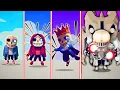 EVOLUTION OF SANS ALL FORM TABS - Totally Accurate Battle Simulator
