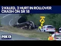 State Route 18 reopens deadly 130 mph crash shuts down highway FOX 13 Seattle