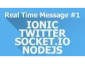 Nodejs twitter socket io ionic 2 - real time twitter message