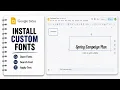 How to Import Fonts into Google Slides More Font Choices