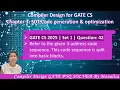 GATE CS 2025 Set 1 Question 42 Refer to the given 3-address code sequence This code sequence