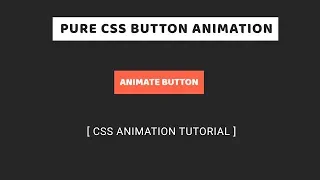 Pure CSS Button Hover Animation CSS Animation Tutorial