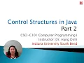 Control Structures in Java - Part 2