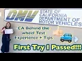 MY CA BEHIND THE WHEEL DRIVING TEST EXPERIENCE 2019 ACTUAL SCORE SHEET TIPS LyndzyVLOGS