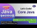 Fundamentals of Java 3 11 1 Arithmetic Operators Part 2 - Increment
