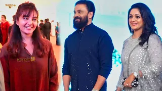 manju warrier dileep and kavya madhavan at asianet k madhavan son reception kerala9 com