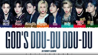 stray kids gods ddu du ddu du lyrics color coded han rom eng 