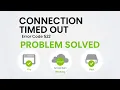 Fix Connection Timed Out Error Code 522