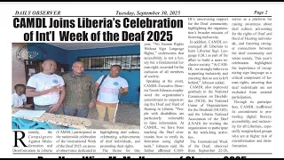 Daily Observer features CAMDL today Get a copy now