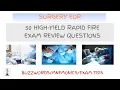 Surgery EOR Exam Review With 50 High-Yield Questions