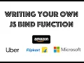 Implementing your own bind function in javascript