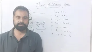 Part 1 Three Address Code 3-Address Code Example Compiler Design By - Harendra Sharma